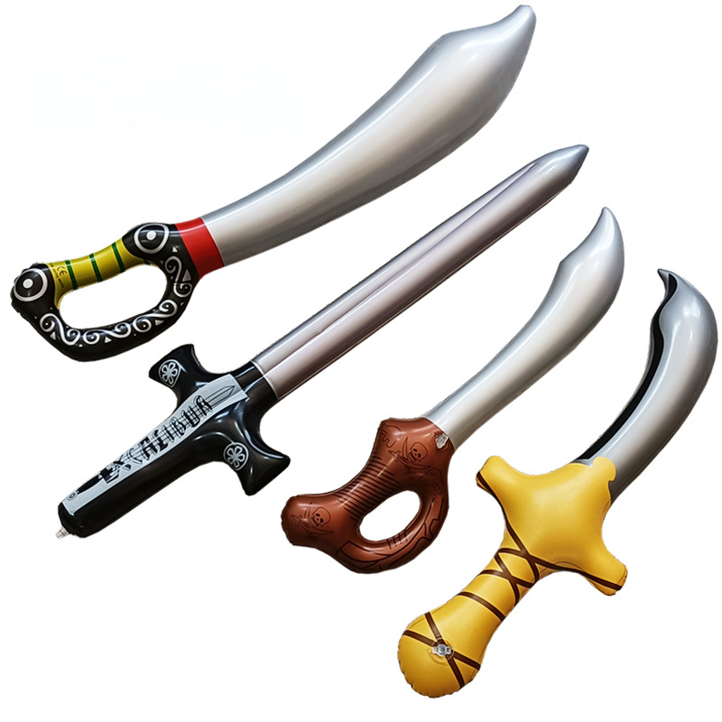 Cosplay Prop Knife - Espada pirata inflable de 10 piezas,