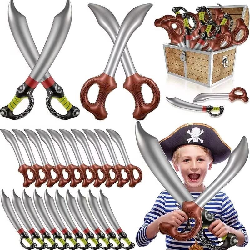 Cosplay Prop Knife - Espadas Piratas Inflables Divertidas, Juguete de