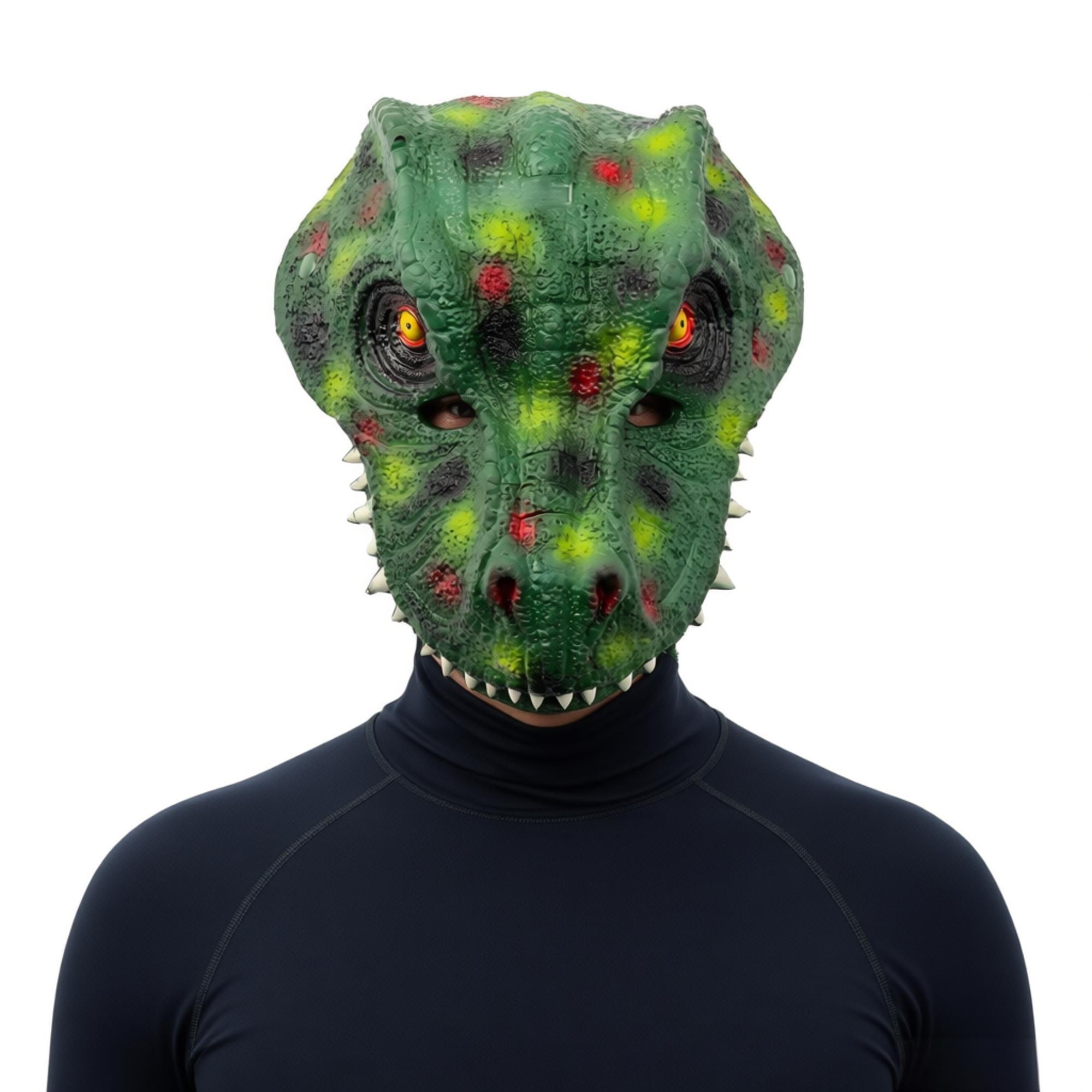 Cosplay Props Eva Foam - Máscara de Dinosaurio de Halloween para