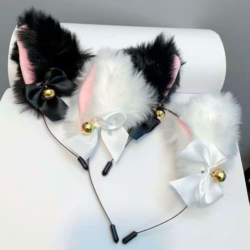 Diadema con orejas de gato par - Cosplay Prop Bow reseña y precio