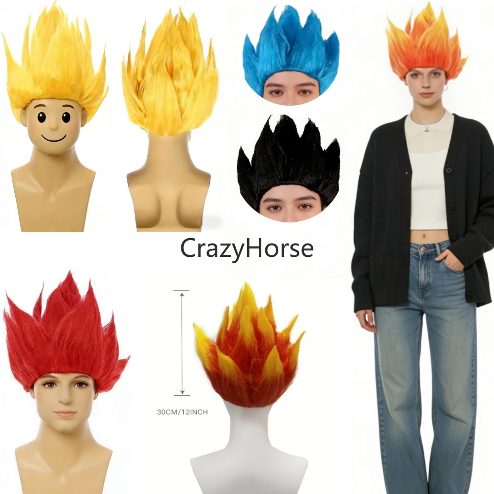 Peluca de Saiyan para Cosplay  - Cosplay Flame Prop reseña y precio
