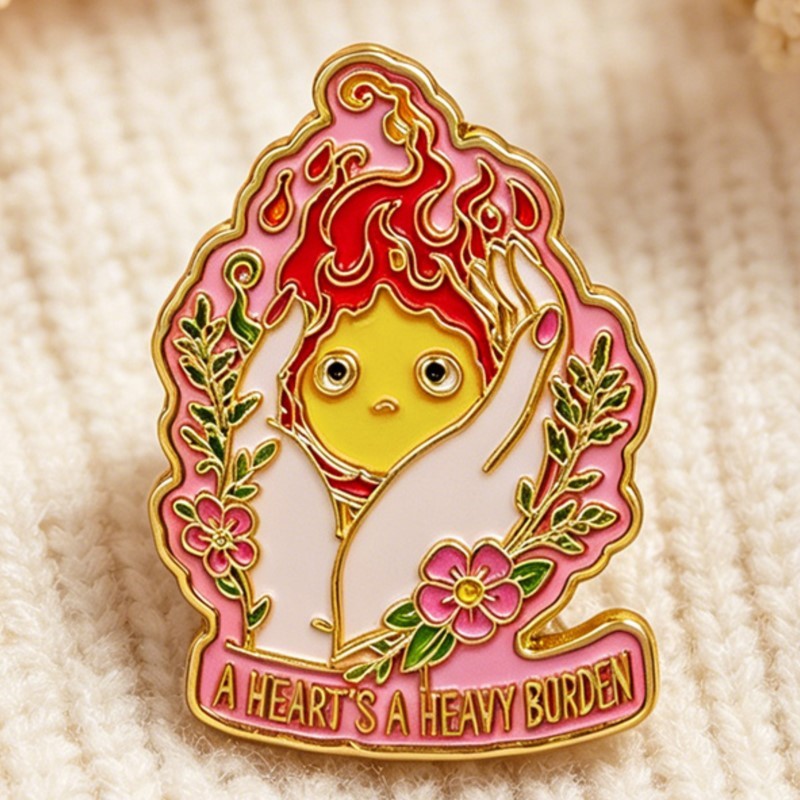 Pin de Esmalte 'A HEART'S A HE - Cosplay Flame Prop reseña y precio