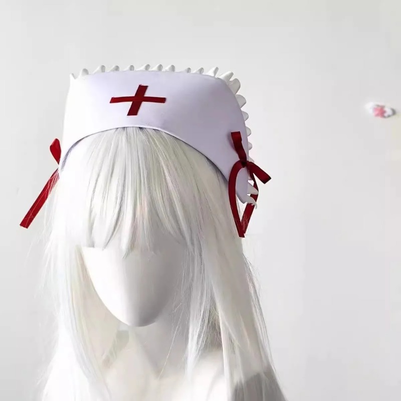 Nuevo gorro de enfermera gótic - Cosplay Prop Bow reseña y precio